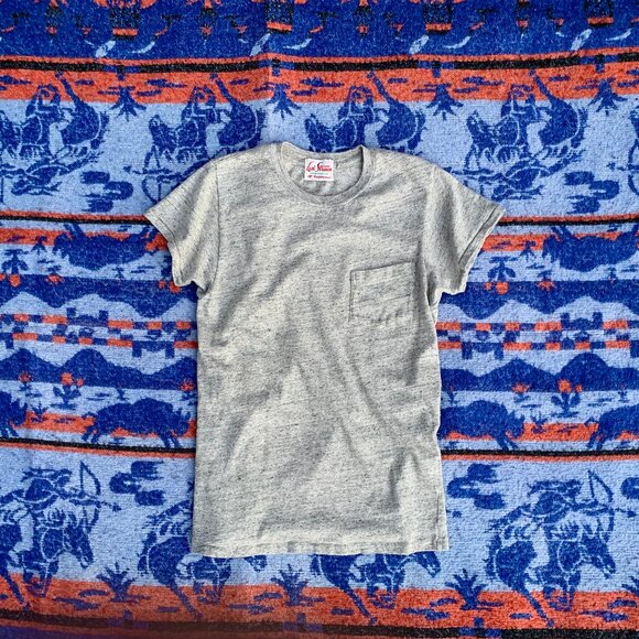 LVC Levi's Vintage Clothing Sportswear of California heather grey pocket tee - Picture 5 of 5